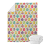 Colorful Cute Easter Eggs Pattern Print Blanket