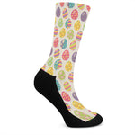 Colorful Cute Easter Eggs Pattern Print Crew Socks