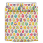 Colorful Cute Easter Eggs Pattern Print Duvet Cover Bedding Set