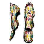 Colorful Cute Easter Eggs Pattern Print Muay Thai Shin Guard