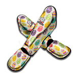 Colorful Cute Easter Eggs Pattern Print Muay Thai Shin Guard