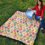 Colorful Cute Easter Eggs Pattern Print Quilt
