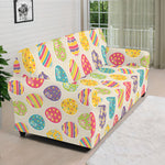 Colorful Cute Easter Eggs Pattern Print Sofa Cover