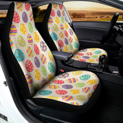 Colorful Cute Easter Eggs Pattern Print Universal Fit Car Seat Covers