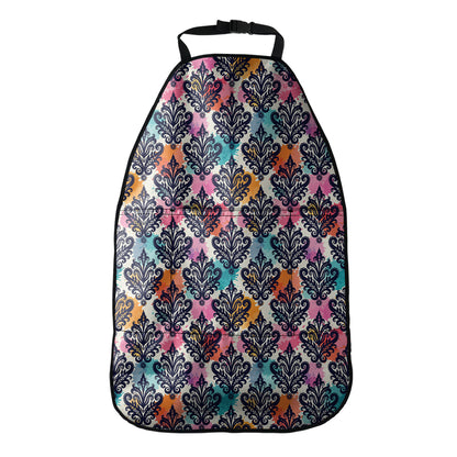 Colorful Damask Pattern Print Car Seat Organizers