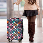 Colorful Damask Pattern Print Luggage Cover