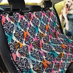 Colorful Damask Pattern Print Pet Car Back Seat Cover