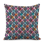 Colorful Damask Pattern Print Pillow Cover