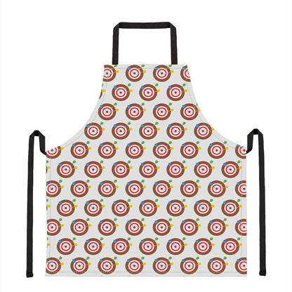 Colorful Darts And Dartboard Print Apron