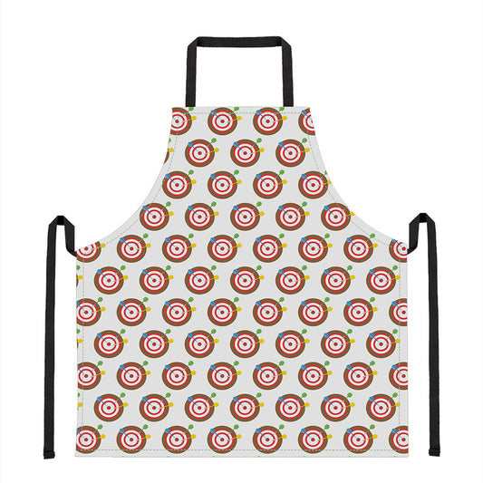 Colorful Darts And Dartboard Print Apron