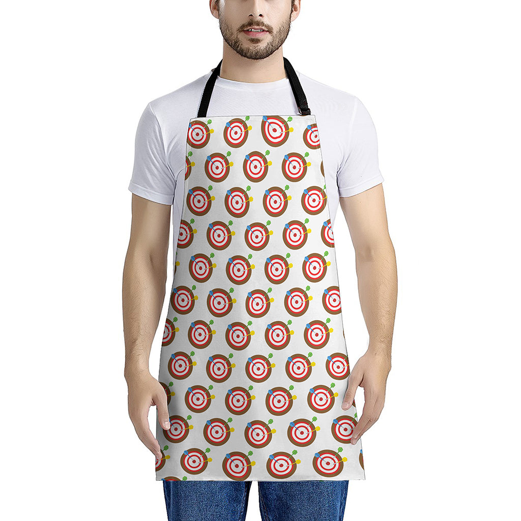 Colorful Darts And Dartboard Print Apron
