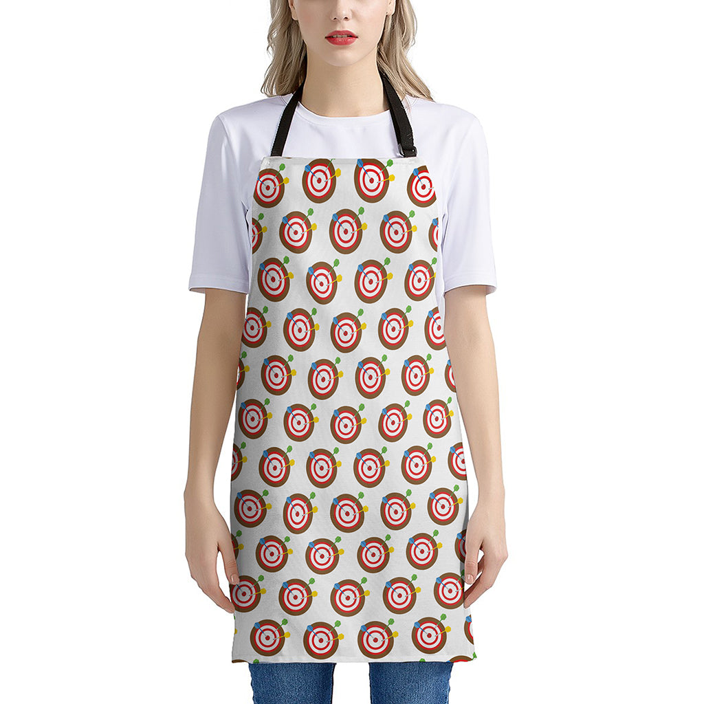 Colorful Darts And Dartboard Print Apron