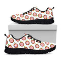 Colorful Darts And Dartboard Print Black Running Shoes
