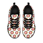 Colorful Darts And Dartboard Print Black Sneakers