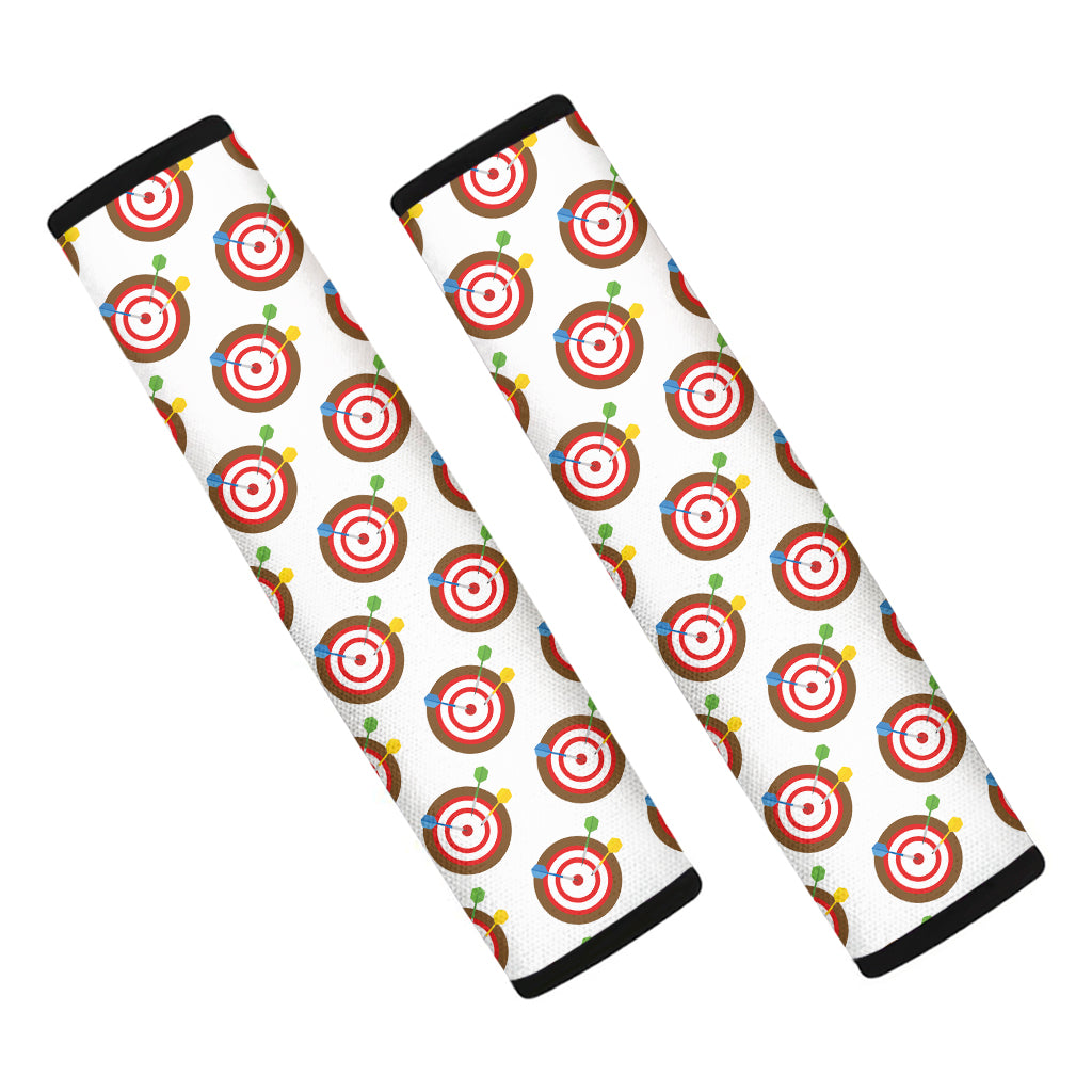 Colorful Darts And Dartboard Print Car Seat Belt Covers