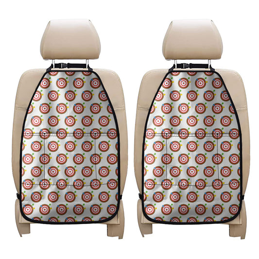 Colorful Darts And Dartboard Print Car Seat Organizers