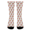 Colorful Darts And Dartboard Print Crew Socks