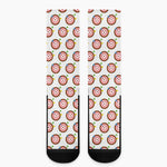 Colorful Darts And Dartboard Print Crew Socks