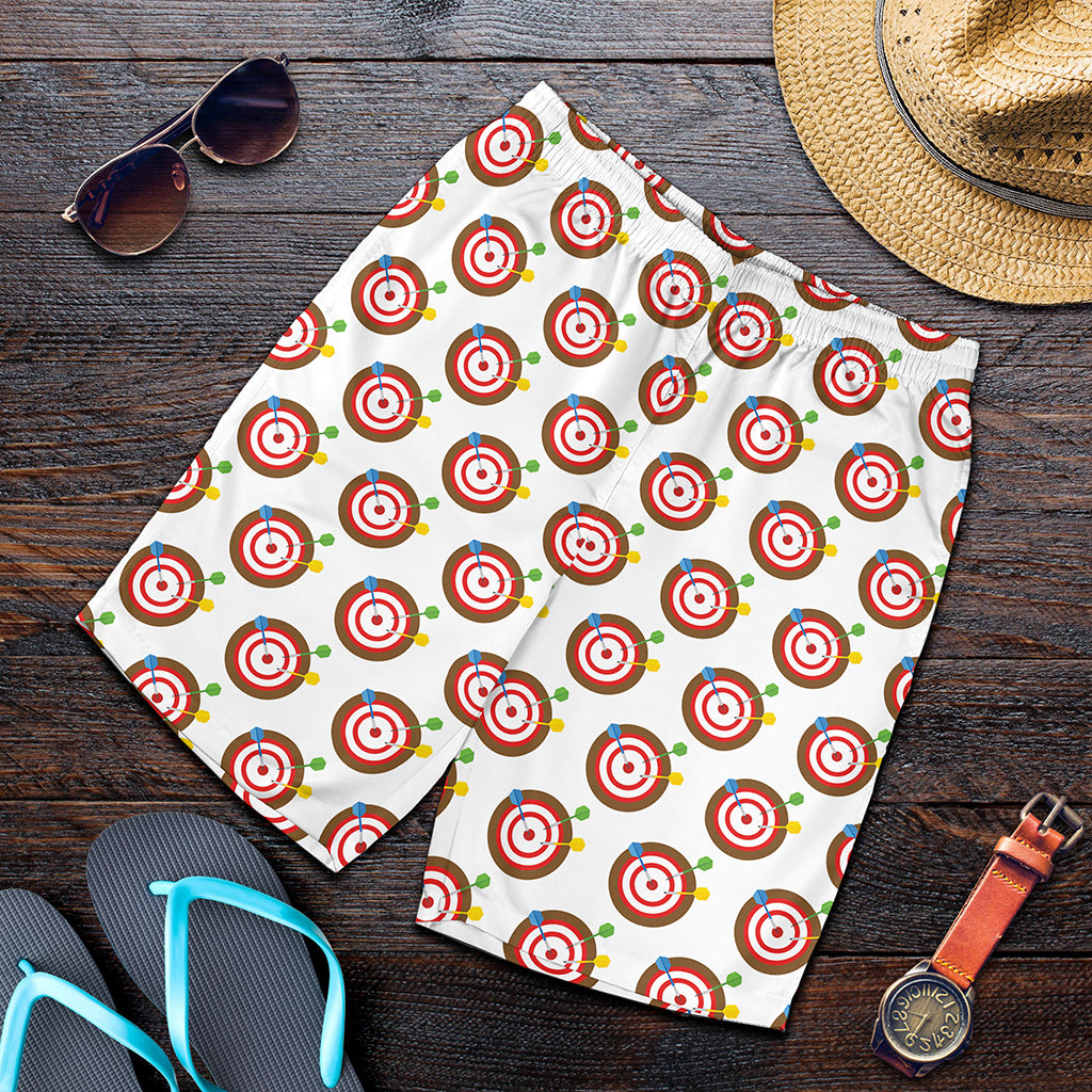 Colorful Darts And Dartboard Print Men's Shorts
