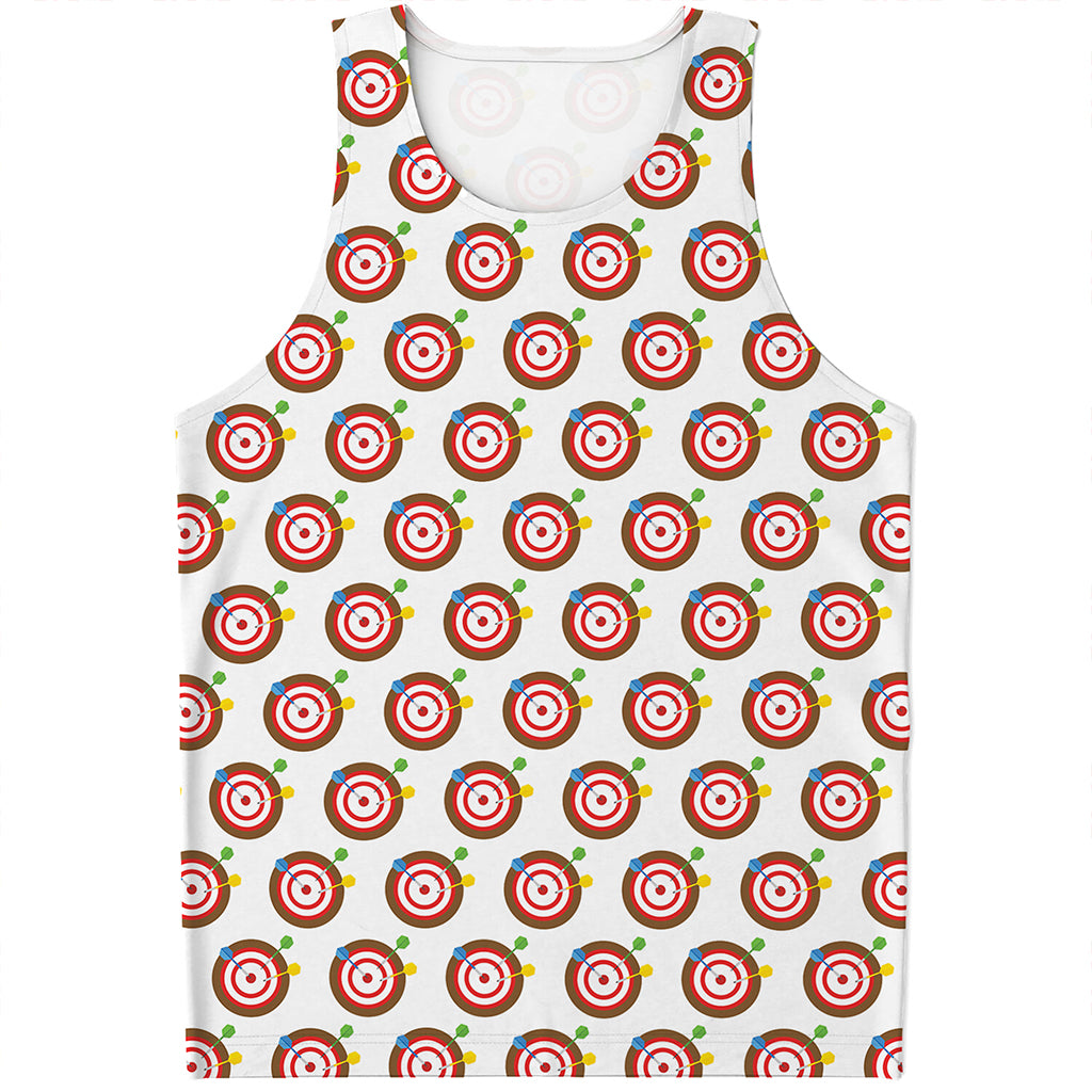 Colorful Darts And Dartboard Print Men's Tank Top