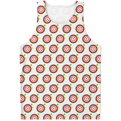 Colorful Darts And Dartboard Print Men's Tank Top