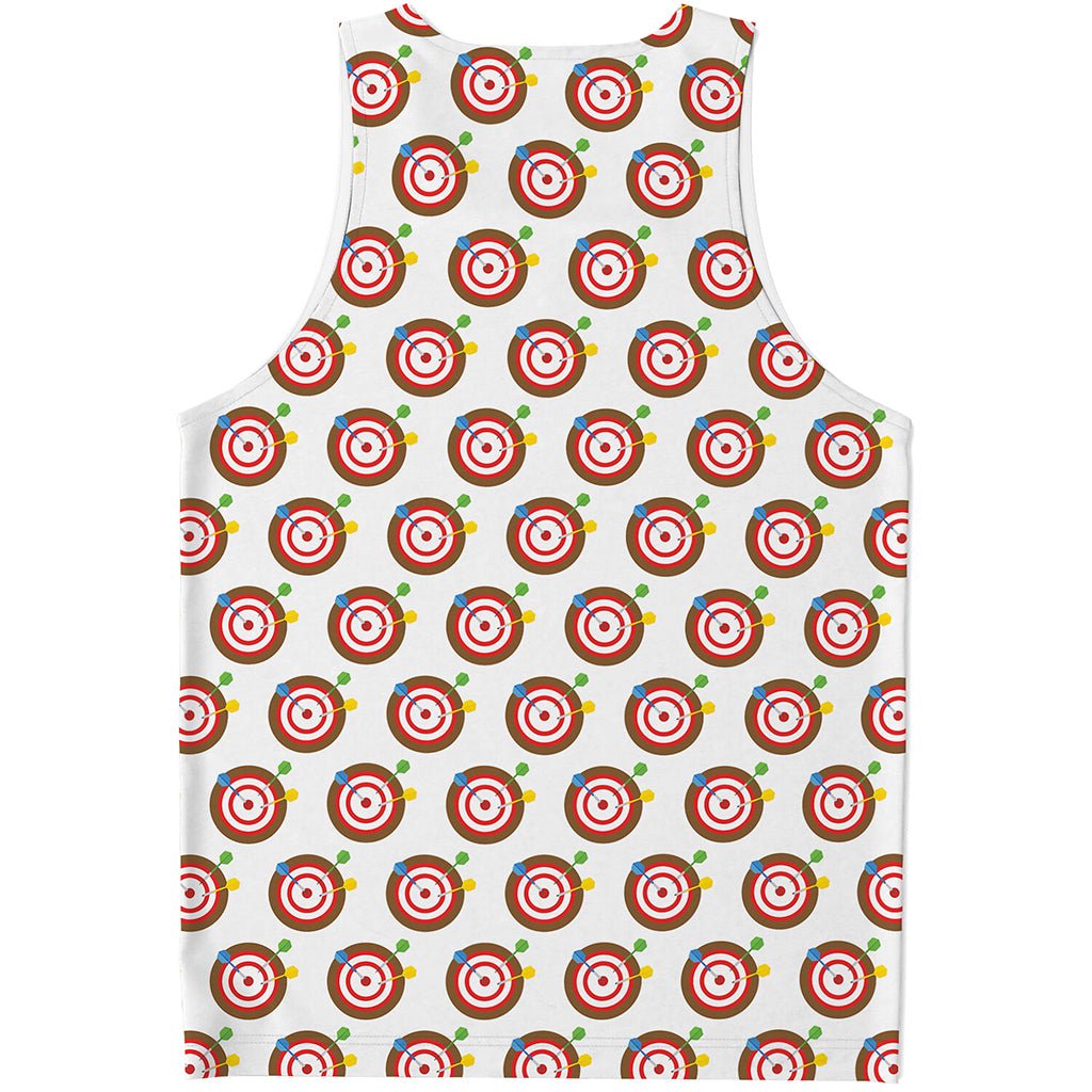 Colorful Darts And Dartboard Print Men's Tank Top