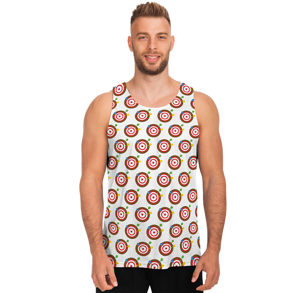 Colorful Darts And Dartboard Print Men's Tank Top