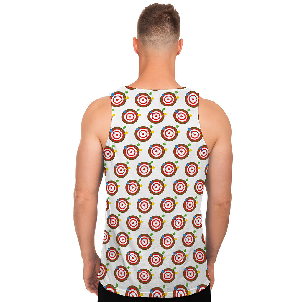 Colorful Darts And Dartboard Print Men's Tank Top