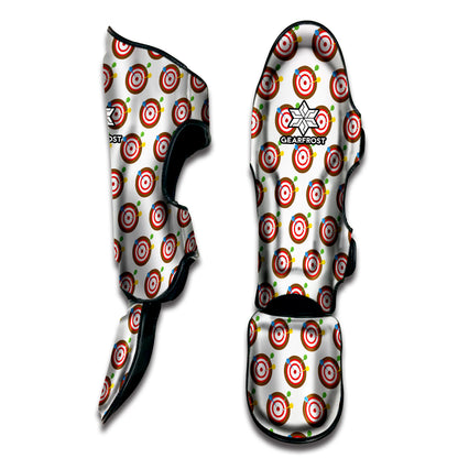 Colorful Darts And Dartboard Print Muay Thai Shin Guard