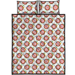 Colorful Darts And Dartboard Print Quilt Bed Set