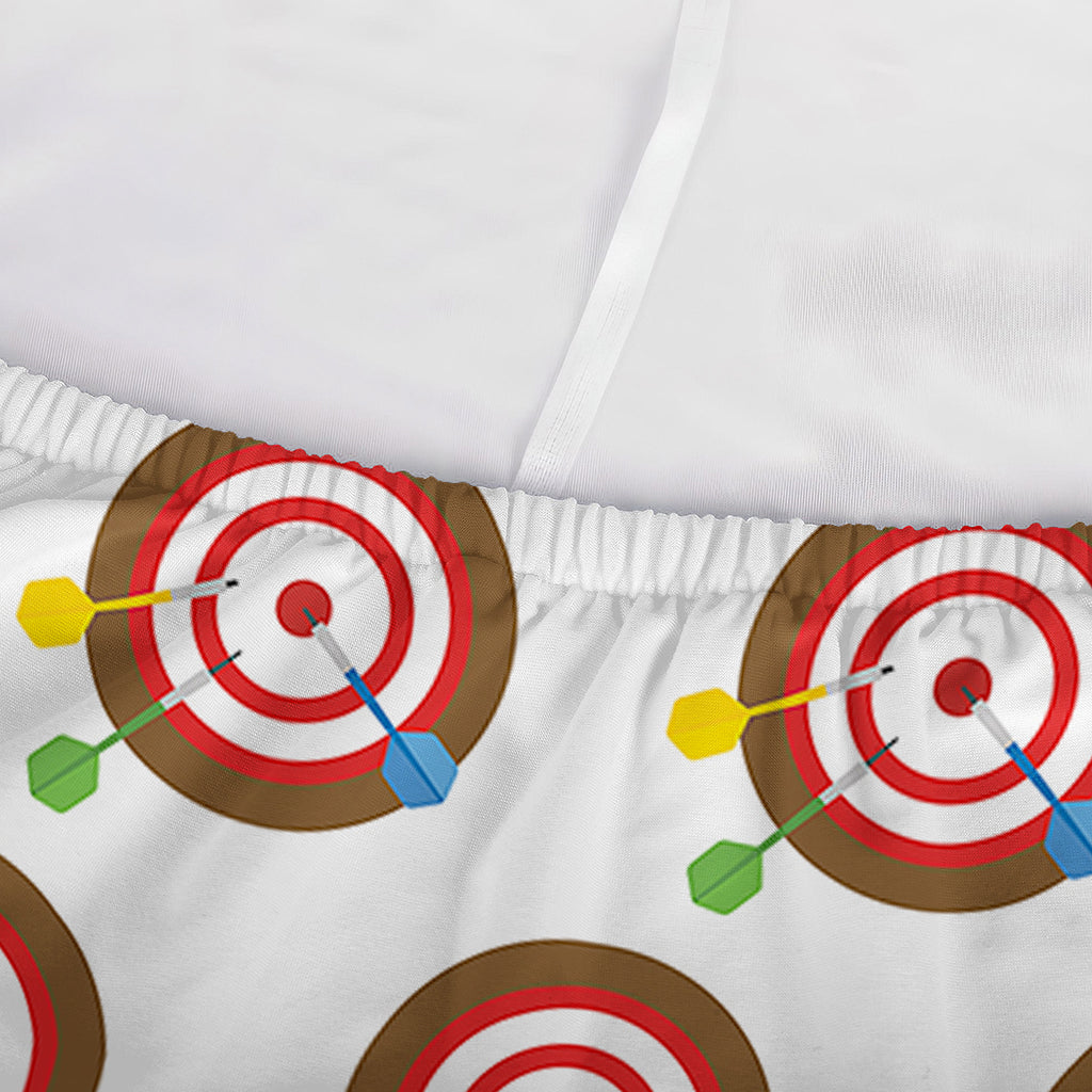Colorful Darts And Dartboard Print Sofa Cover