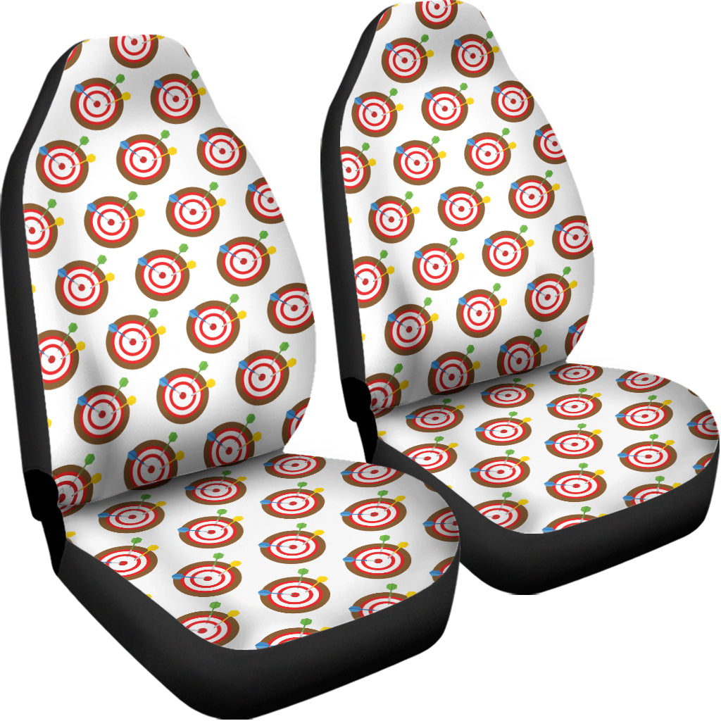Colorful Darts And Dartboard Print Universal Fit Car Seat Covers