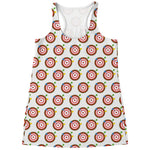 Colorful Darts And Dartboard Print Women's Racerback Tank Top