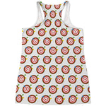 Colorful Darts And Dartboard Print Women's Racerback Tank Top
