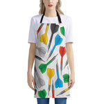 Colorful Darts Pattern Print Apron