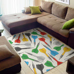 Colorful Darts Pattern Print Area Rug
