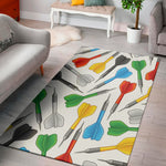 Colorful Darts Pattern Print Area Rug