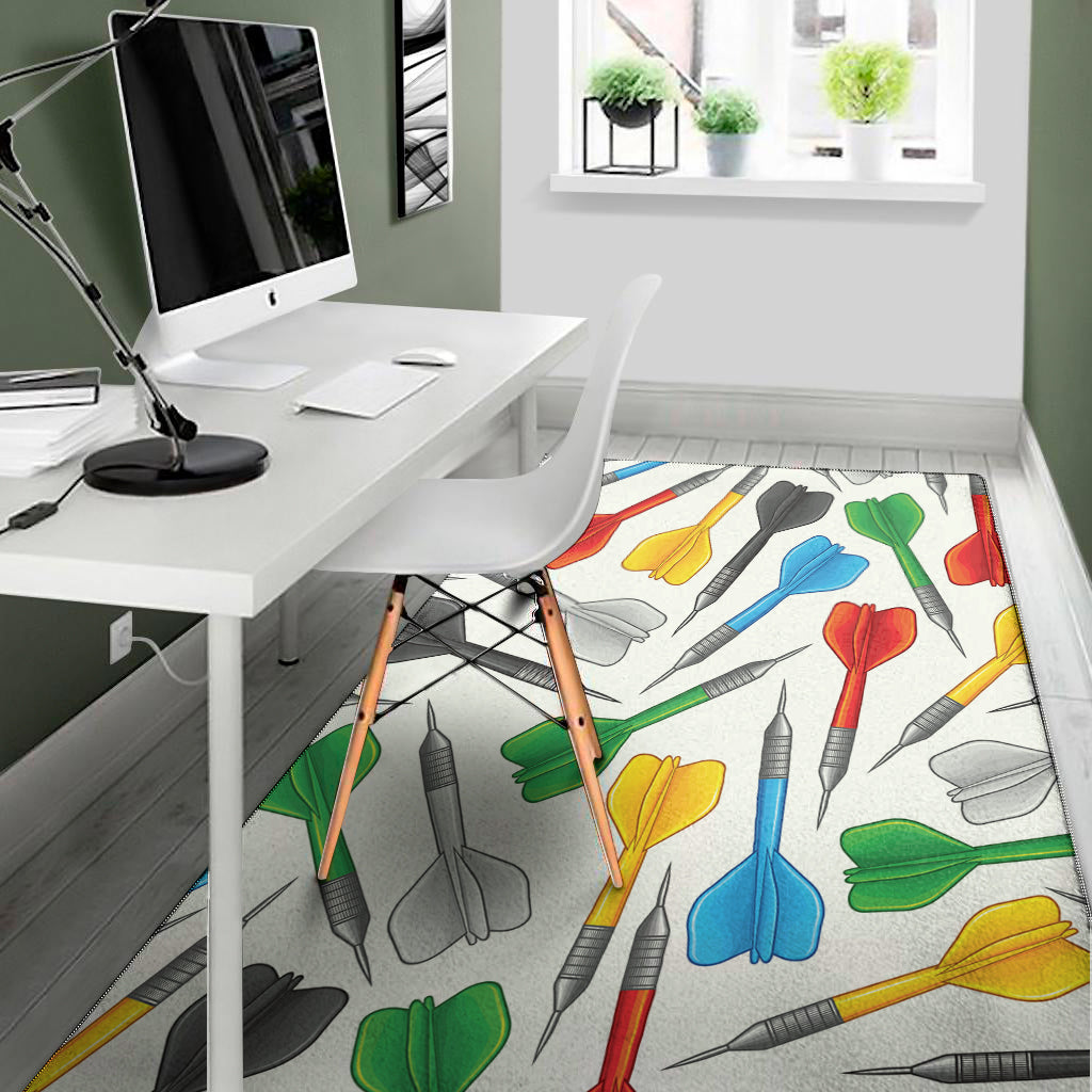Colorful Darts Pattern Print Area Rug
