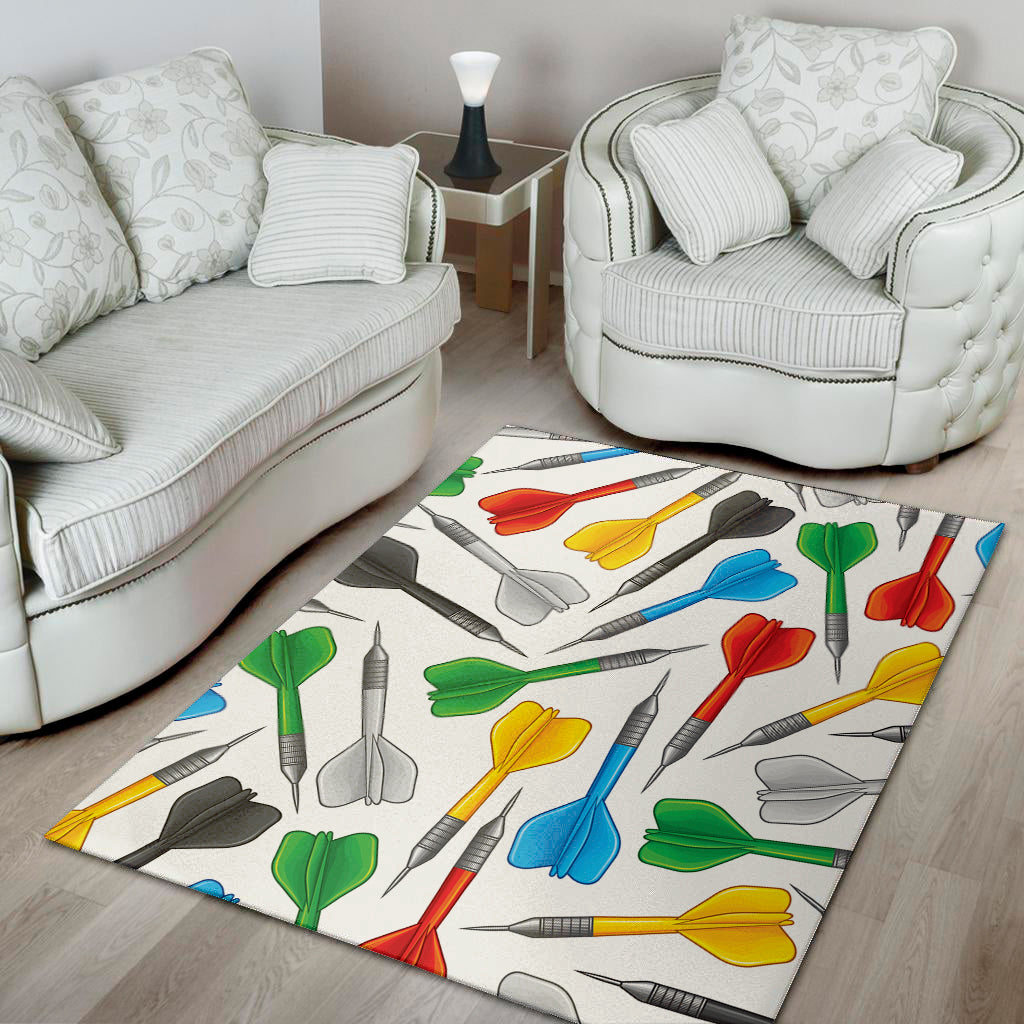 Colorful Darts Pattern Print Area Rug