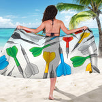 Colorful Darts Pattern Print Beach Sarong Wrap