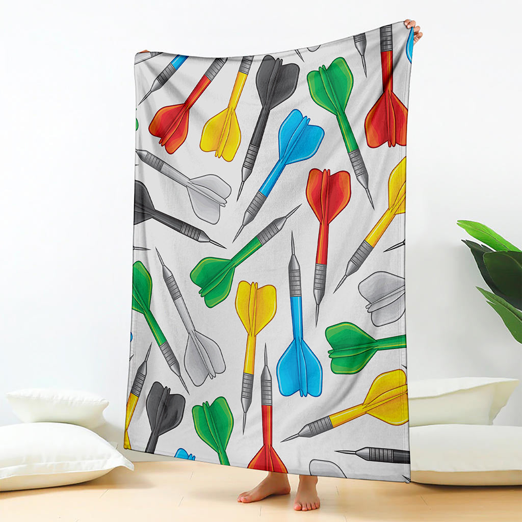 Colorful Darts Pattern Print Blanket