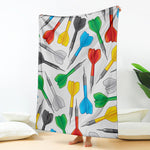 Colorful Darts Pattern Print Blanket