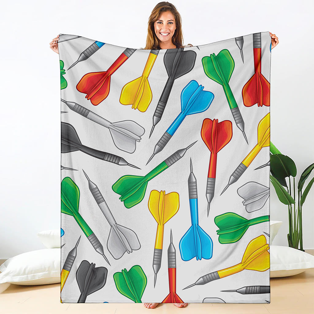 Colorful Darts Pattern Print Blanket