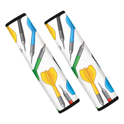 Colorful Darts Pattern Print Car Seat Belt Covers