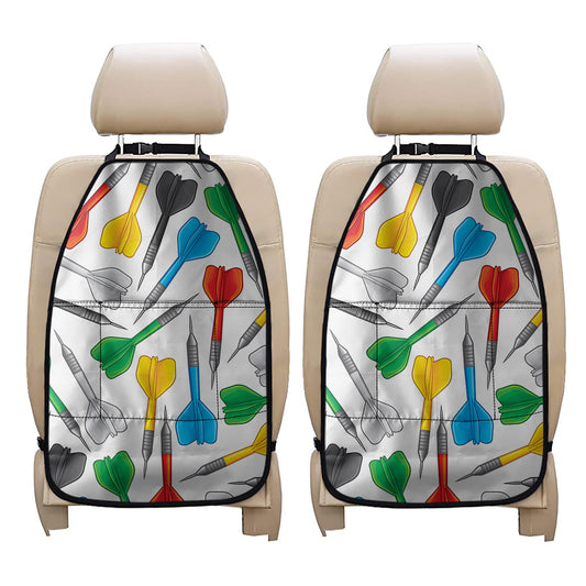 Colorful Darts Pattern Print Car Seat Organizers
