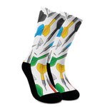 Colorful Darts Pattern Print Crew Socks
