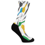 Colorful Darts Pattern Print Crew Socks