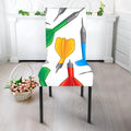 Colorful Darts Pattern Print Dining Chair Slipcover