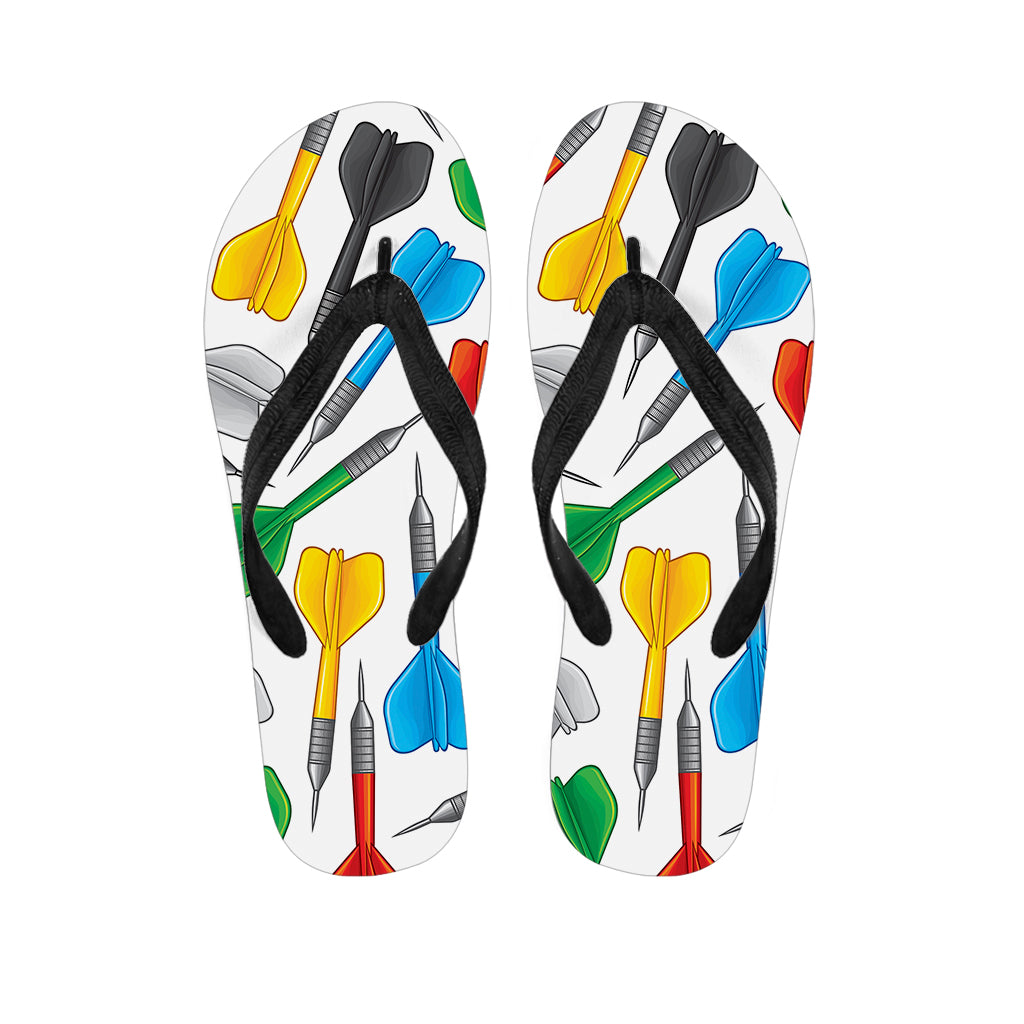 Colorful Darts Pattern Print Flip Flops