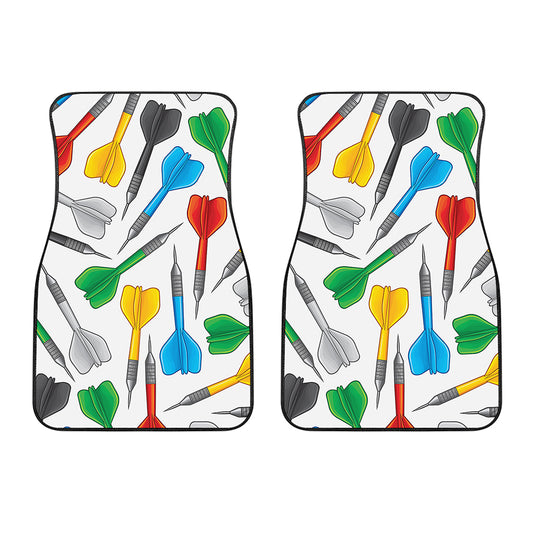 Colorful Darts Pattern Print Front Car Floor Mats